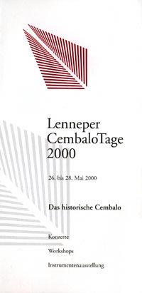 Lenneper CembaloTage 2000 Flyer